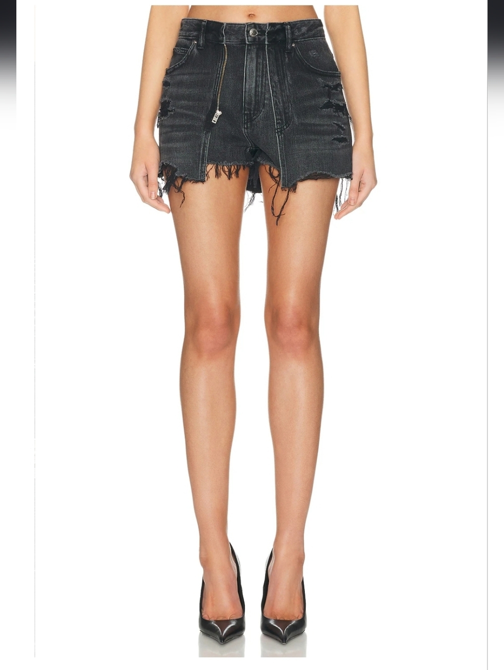 Distressed Double Layer Skort